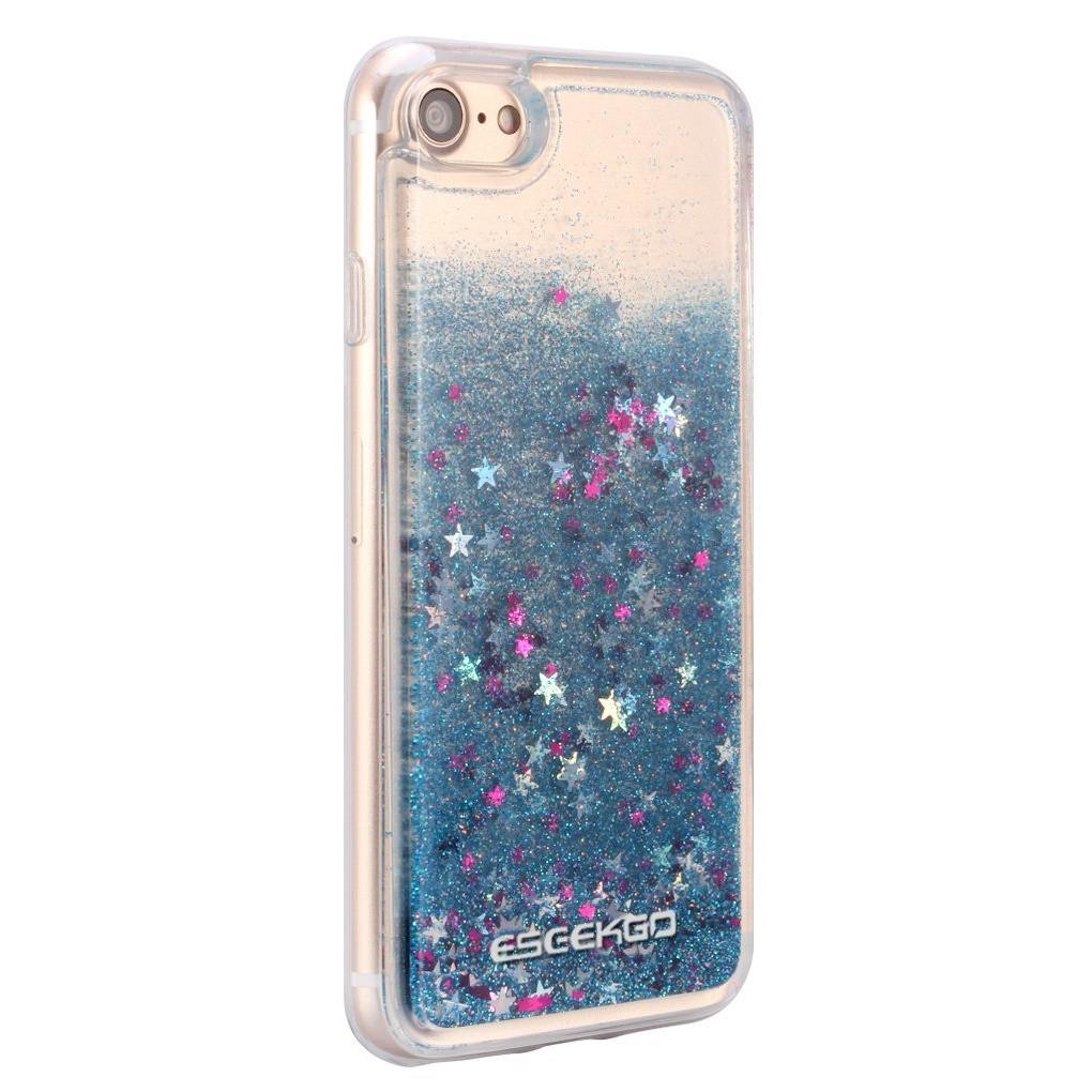 ESEEKGO Floating Liquid Case with Glitter and Stars!