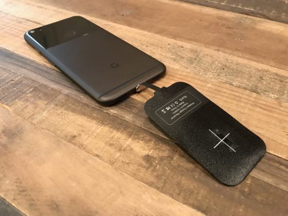 Pixel XL Wireless Charger Adapter Installed