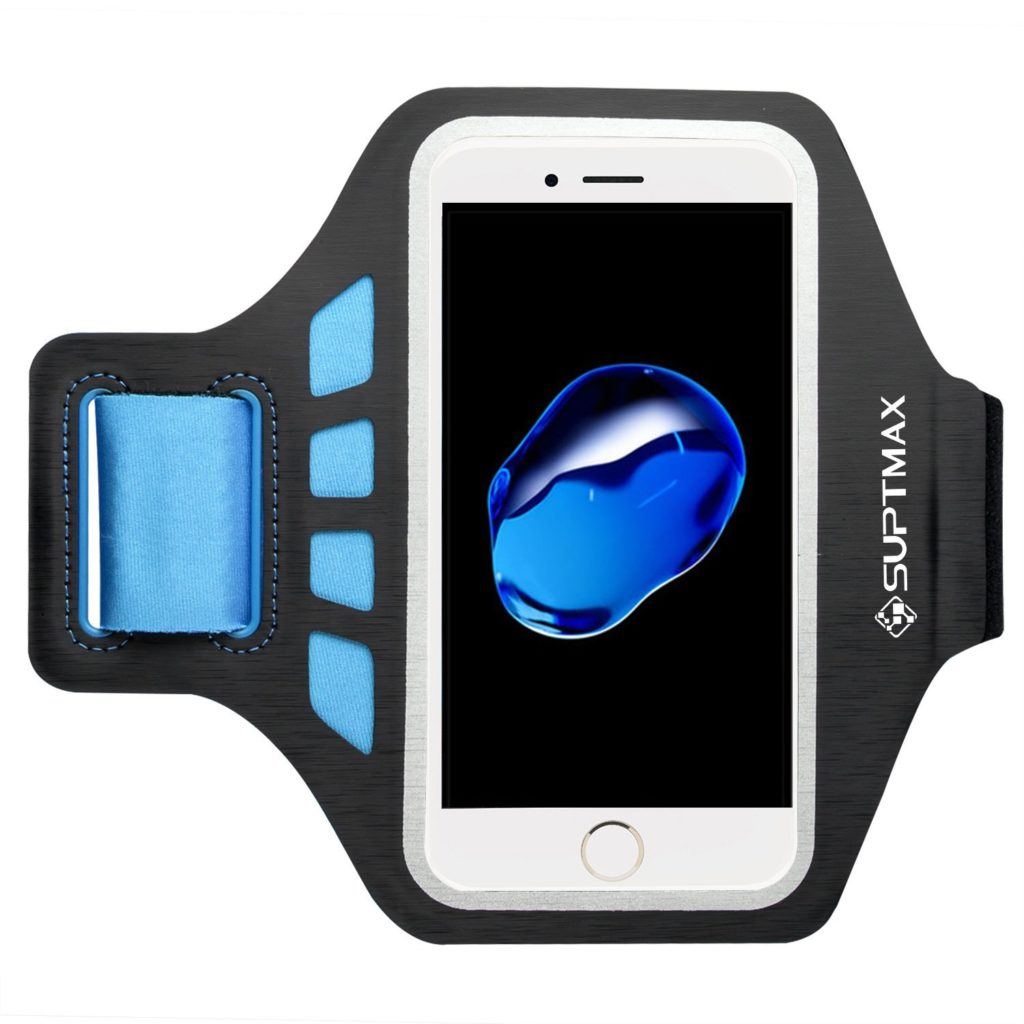 Suptmax Armband iPhone 7 Case that holds a keycard and is washable. 